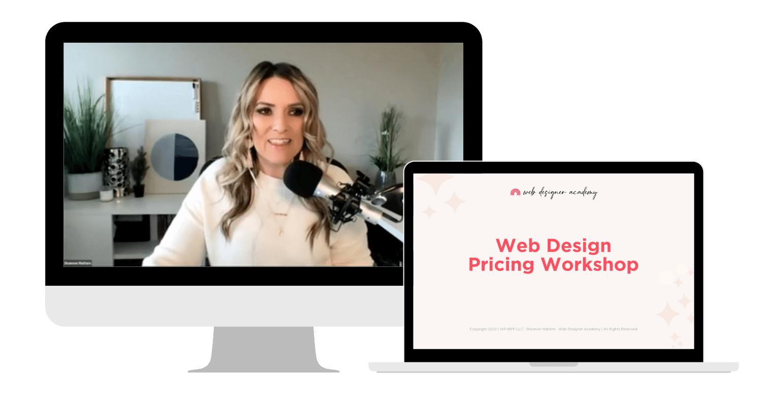 A web designer academy is hosting a workshop to discuss pricing for web design services. Full Text: @ web designer academy Web Design Pricing Workshop
