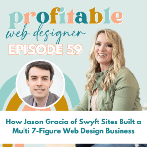 In this image, Jason Gracia is discussing how he built a successful multi-million dollar web design business through their company, Swyft Sites.